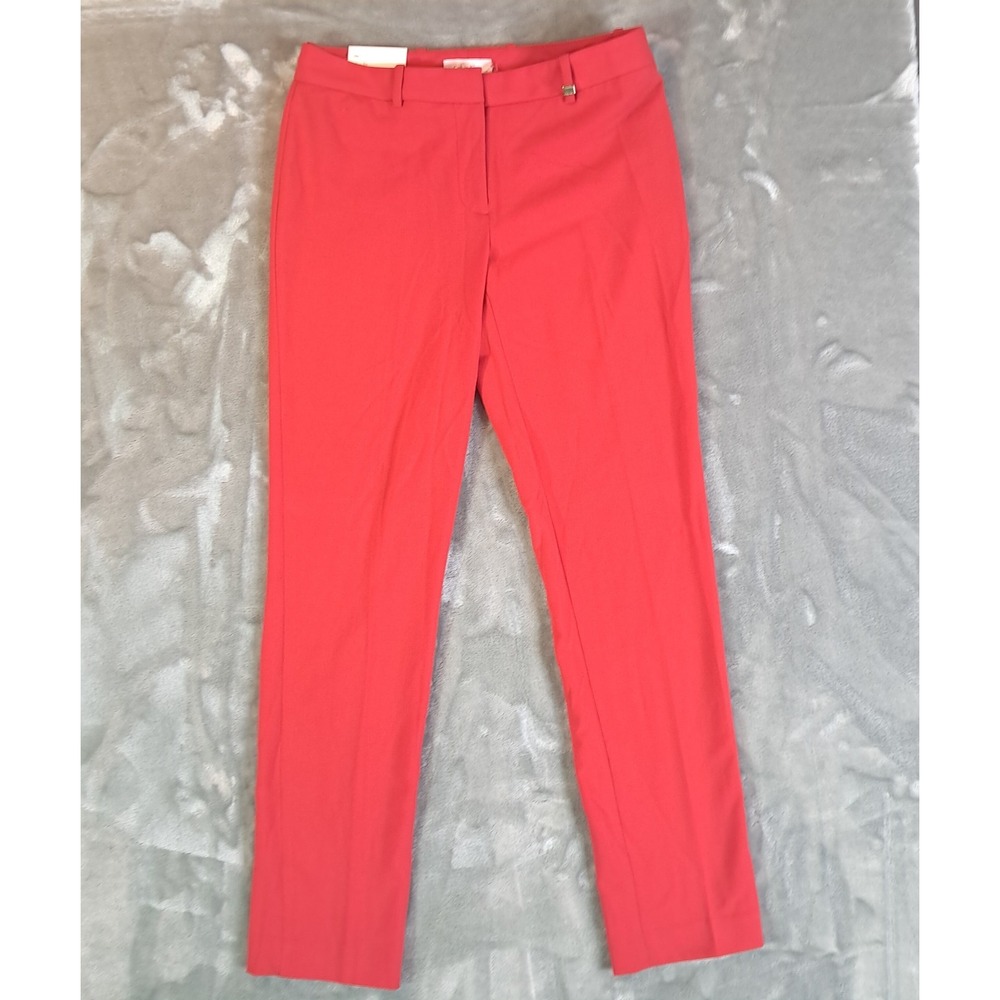 Calvin Klein Women's Slim Fit Red Professional Classic Dress Pants Size 2 NWT